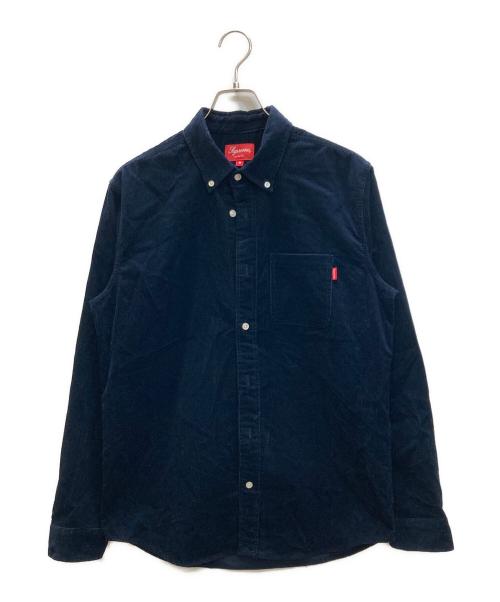 SUPREME（シュプリーム）SUPREME (シュプリーム) Heavy Corduroy Shirt ネイビー サイズ:Mの古着・服飾アイテム