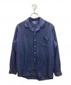 POLO RALPH LAURENポロ・ラルフローレン）の古着「BONNARD シルクコットンシャツ」｜ネイビー