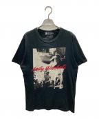 Andy Warhol by HYSTERIC GLAMOURアンディーウォーホルバイヒステリックグラマー）の古着「プリントTシャツ」｜ブラック