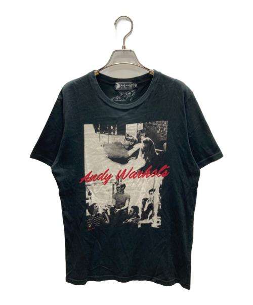 Andy Warhol by HYSTERIC GLAMOUR（アンディーウォーホルバイヒステリックグラマー）Andy Warhol by HYSTERIC GLAMOUR (アンディーウォーホルバイヒステリックグラマー) プリントTシャツ ブラック サイズ:Lの古着・服飾アイテム