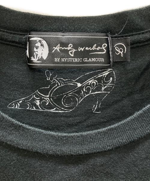 Andy Warhol by HYSTERIC GLAMOUR（アンディーウォーホルバイヒステリックグラマー）Andy Warhol by HYSTERIC GLAMOUR (アンディーウォーホルバイヒステリックグラマー) プリントTシャツ ブラック サイズ:Lの古着・服飾アイテム