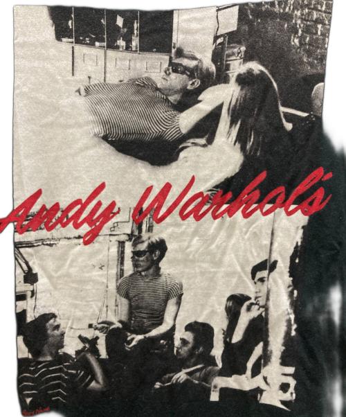 Andy Warhol by HYSTERIC GLAMOUR（アンディーウォーホルバイヒステリックグラマー）Andy Warhol by HYSTERIC GLAMOUR (アンディーウォーホルバイヒステリックグラマー) プリントTシャツ ブラック サイズ:Lの古着・服飾アイテム