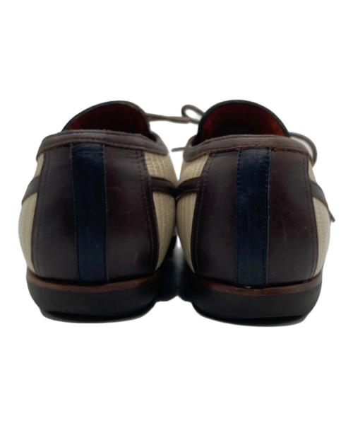 DRIES VAN NOTEN（ドリスヴァンノッテン）DRIES VAN NOTEN (ドリスヴァンノッテン) レースアップシューズ ベージュ×ブラック サイズ:36の古着・服飾アイテム