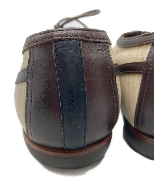 DRIES VAN NOTEN（ドリスヴァンノッテン）DRIES VAN NOTEN (ドリスヴァンノッテン) レースアップシューズ ベージュ×ブラック サイズ:36の古着・服飾アイテム