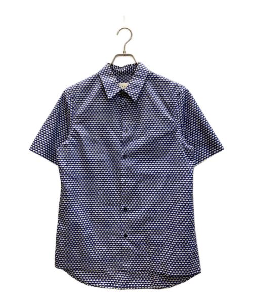 MARNI（マルニ）MARNI (マルニ) 幾何学柄 半袖シャツ ブルー サイズ:SIZE 46の古着・服飾アイテム