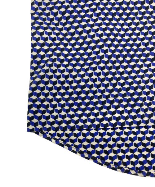 MARNI（マルニ）MARNI (マルニ) 幾何学柄 半袖シャツ ブルー サイズ:SIZE 46の古着・服飾アイテム