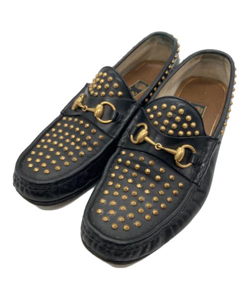 GUCCI（グッチ）GUCCI (グッチ) 1953 ホースビットスタッズローファー ブラック サイズ:7 1/2の古着・服飾アイテム