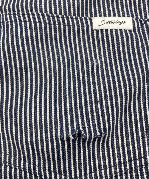 Saturdays NYC（サタデーズ ニューヨークシティ）Saturdays NYC (サタデーズ ニューヨークシティ) ヒッコリーパンツ ネイビー サイズ:SIZE 30の古着・服飾アイテム