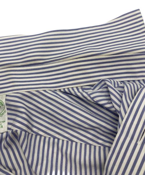 BROOKS BROTHERS（ブルックスブラザーズ）BROOKS BROTHERS (ブルックスブラザーズ) ストライプBDシャツ ブルー×ホワイト サイズ:SIZE 16-36の古着・服飾アイテム