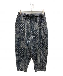 TIGHTBOOTH PRODUCTION（タイトブースプロダクション）の古着「PAISLEY BALLOON PANTS ペイズリー バルーンパンツ」｜ブラック×ホワイト