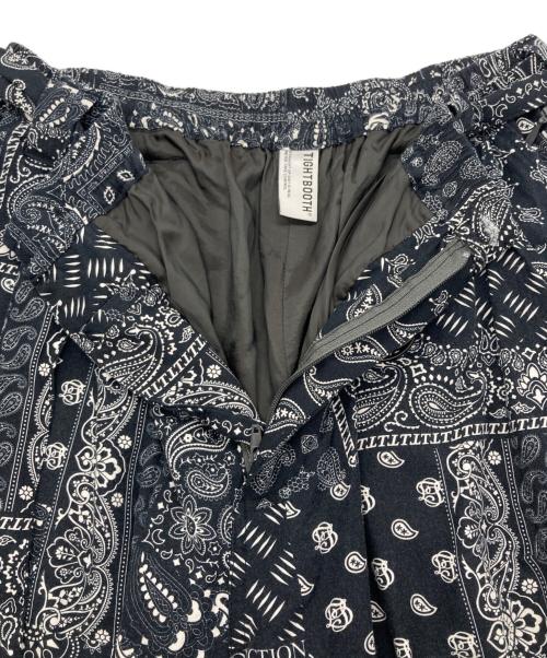 TIGHTBOOTH PRODUCTION（タイトブースプロダクション）TIGHTBOOTH PRODUCTION (タイトブースプロダクション) PAISLEY BALLOON PANTS ペイズリー バルーンパンツ ブラック×ホワイト サイズ:Mの古着・服飾アイテム