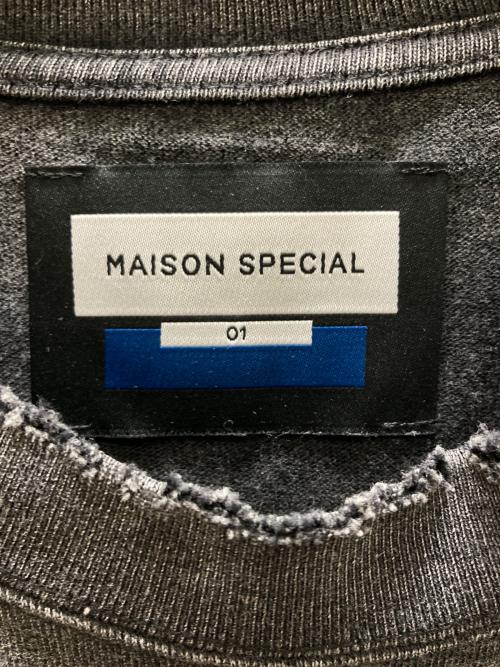 MAISON SPECIAL（メゾンスペシャル）MAISON SPECIAL (メゾンスペシャル) 「JOKER」Prime-Over Crew Neck T-Shirt グレー サイズ:01の古着・服飾アイテム