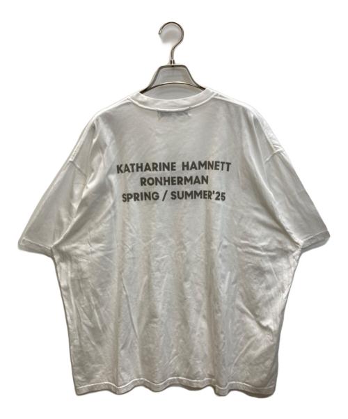 KATHARINE HAMNETT（キャサリンハムネット）KATHARINE HAMNETT (キャサリンハムネット) Ron Herman (ロンハーマン) Yes Tee ホワイト サイズ:SIZE XSの古着・服飾アイテム