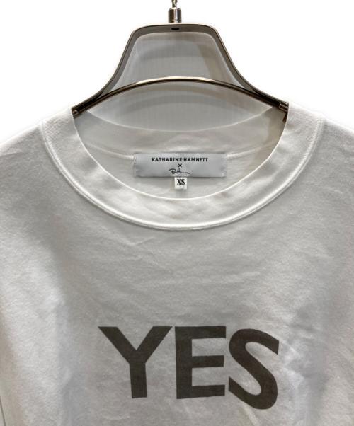 KATHARINE HAMNETT（キャサリンハムネット）KATHARINE HAMNETT (キャサリンハムネット) Ron Herman (ロンハーマン) Yes Tee ホワイト サイズ:SIZE XSの古着・服飾アイテム