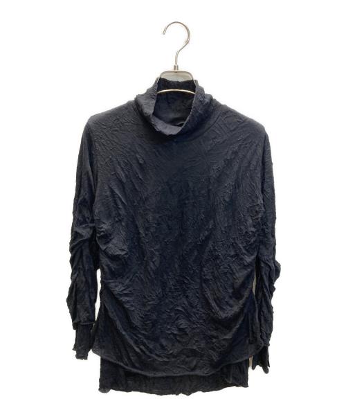 IROFUSI（イロフシ）IROFUSI (イロフシ) 二重シワ加工セーター ブラック サイズ:下記参照の古着・服飾アイテム