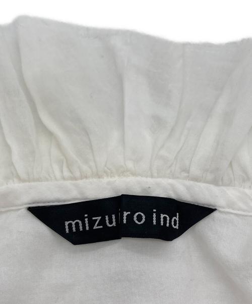 mizuiro-ind（ミズイロインド）mizuiro-ind (ミズイロインド) ダブルフリルカラーシャツ ホワイト サイズ:表記無しの古着・服飾アイテム