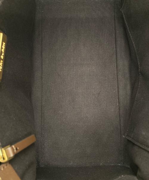 TORY BURCH（トリーバーチ）TORY BURCH (トリーバーチ) Gemini Link Jacquard Snake Satchel with Genuine Snakeskin Triml ハンドバッグ ブラウンの古着・服飾アイテム