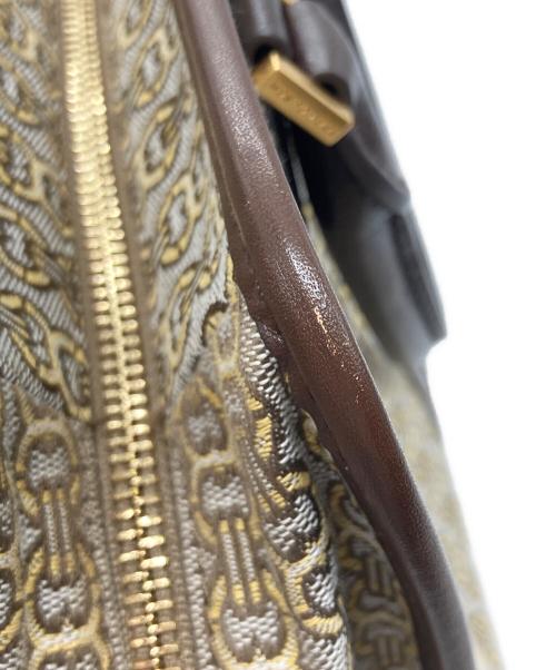 TORY BURCH（トリーバーチ）TORY BURCH (トリーバーチ) Gemini Link Jacquard Snake Satchel with Genuine Snakeskin Triml ハンドバッグ ブラウンの古着・服飾アイテム