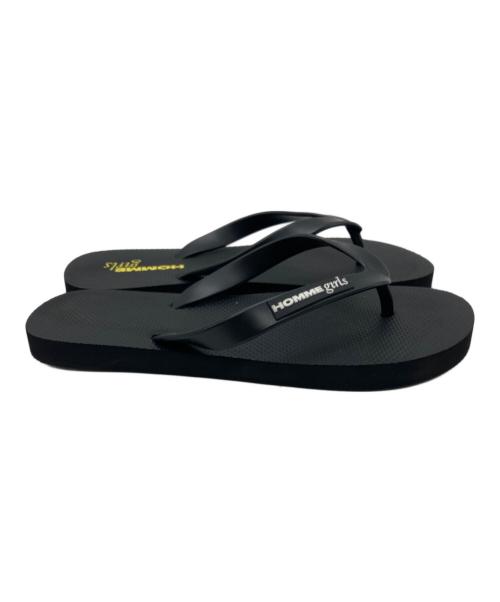 HOMME girls（オムガールズ）HOMME girls (オムガールズ) BEACH SANDAL ブラック サイズ:Lの古着・服飾アイテム