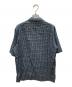 Paul Smith (ポールスミス) 総柄オープンカラーシャツ ブラック×ブルー サイズ:SIZE M：7000円