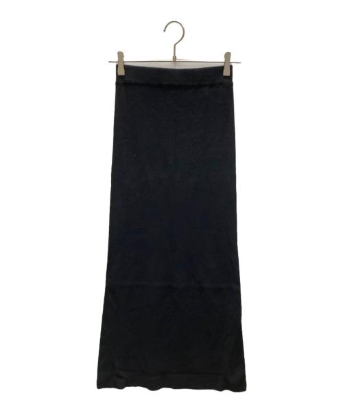 Curensology（カレンソロジー）Curensology (カレンソロジー) コットンリブタイトスカート ブラック サイズ:SIZE Free 未使用品の古着・服飾アイテム