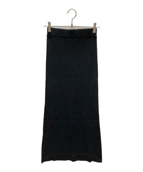 Curensology（カレンソロジー）Curensology (カレンソロジー) コットンリブタイトスカート ブラック サイズ:SIZE Free 未使用品の古着・服飾アイテム