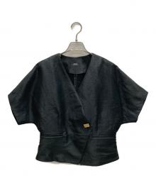 journal standard L'essage（ジャーナルスタンダード レサージュ）の古着「LINOオーナメントジャケット」｜ブラック