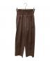 JOURNAL STANDARD（ジャーナルスタンダード）の古着「リネンナイロンストレッチワイドパンツ」｜ブラウン