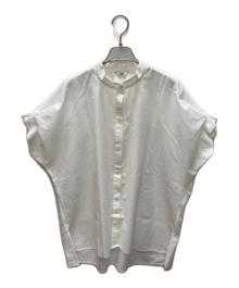 journal standard L'essage（ジャーナルスタンダード レサージュ）の古着「DEVEAUX/DOT/ムジタックスリーブシャツ」｜ホワイト