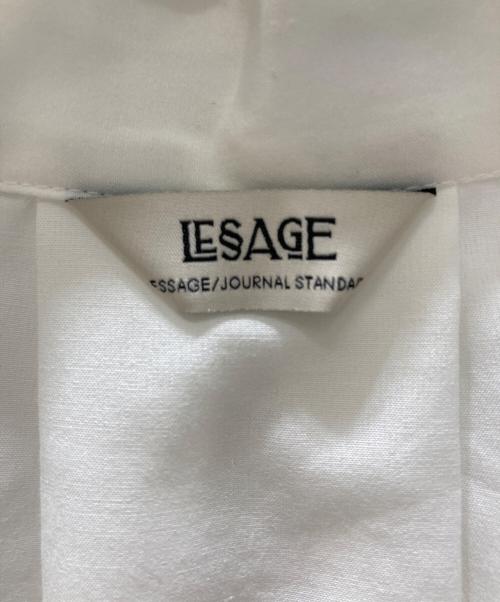 journal standard L'essage（ジャーナルスタンダード レサージュ）journal standard L'essage (ジャーナルスタンダード レサージュ) DEVEAUX/DOT/ムジタックスリーブシャツ ホワイト サイズ:下記参照の古着・服飾アイテム