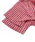 中古・古着 BROOKS BROTHERS (ブルックスブラザーズ) 半袖 シアサッカー プルオーバーチェックシャツ レッド×ホワイト サイズ:M：6000円