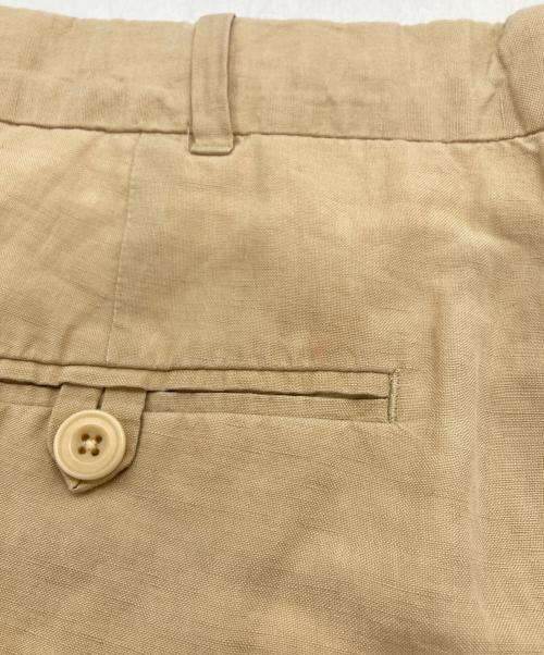 POLO RALPH LAUREN（ポロ・ラルフローレン）POLO RALPH LAUREN (ポロ・ラルフローレン) シルクリネン2タックショーツ ベージュ サイズ:38の古着・服飾アイテム