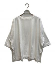 45R（フォーティファイブ・アール）の古着「天竺のビッグスリットTシャツ」｜ホワイト