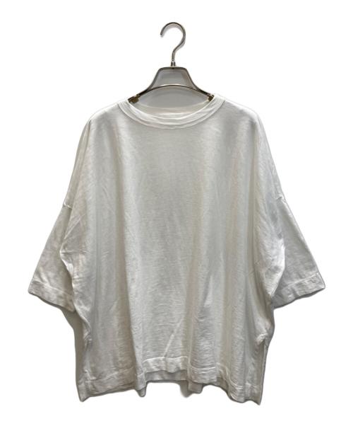 45R（フォーティファイブ・アール）45R (フォーティファイブ・アール) 天竺のビッグスリットTシャツ ホワイト サイズ:下記参照の古着・服飾アイテム