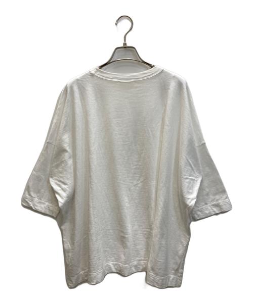 45R（フォーティファイブ・アール）45R (フォーティファイブ・アール) 天竺のビッグスリットTシャツ ホワイト サイズ:下記参照の古着・服飾アイテム