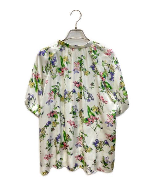 TOMORROW LAND collection（トゥモローランドコレクション）TOMORROW LAND collection (トゥモローランドコレクション) プラントフラワープリント パフスリーブブラウス マルチカラー サイズ:36の古着・服飾アイテム