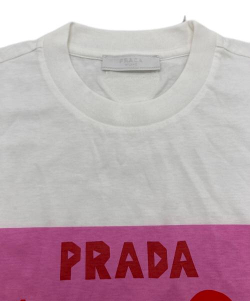 PRADA（プラダ）PRADA (プラダ) Cuctus T-Shirt プリントTシャツ ホワイト サイズ:Sの古着・服飾アイテム