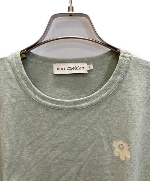 marimekko（マリメッコ）marimekko (マリメッコ) Erna relaxed Unikko Placement Tシャツ グリーン サイズ:Mの古着・服飾アイテム