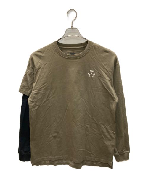 ACRONYM（アクロニウム）ACRONYM (アクロニウム) Organic Cotton Long Sleeve T-shirt オリーブ サイズ:Mの古着・服飾アイテム