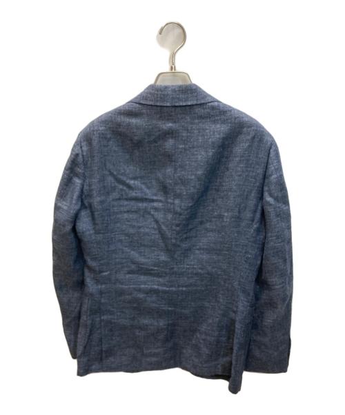 SHIPS（シップス）SHIPS (シップス) REDA生地 リネン混テーラードジャケット ネイビー サイズ:SIZE 42の古着・服飾アイテム