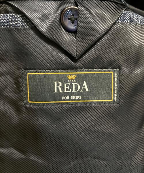 SHIPS（シップス）SHIPS (シップス) REDA生地 リネン混テーラードジャケット ネイビー サイズ:SIZE 42の古着・服飾アイテム