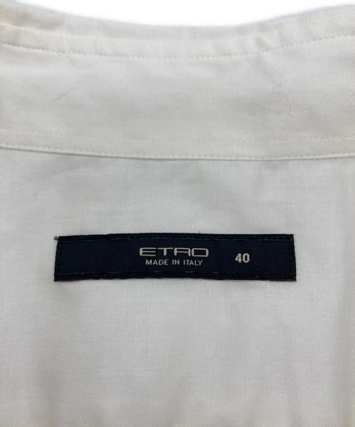 ETRO（エトロ）ETRO (エトロ) ピンタックプリントシャツ ホワイト サイズ:40の古着・服飾アイテム