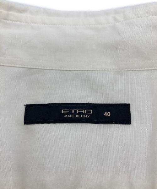 ETRO（エトロ）ETRO (エトロ) ピンタックプリントシャツ ホワイト サイズ:40の古着・服飾アイテム