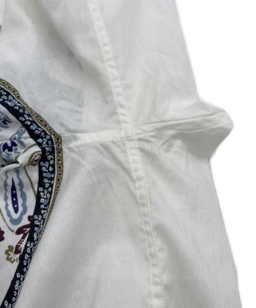 ETRO（エトロ）ETRO (エトロ) ピンタックプリントシャツ ホワイト サイズ:40の古着・服飾アイテム