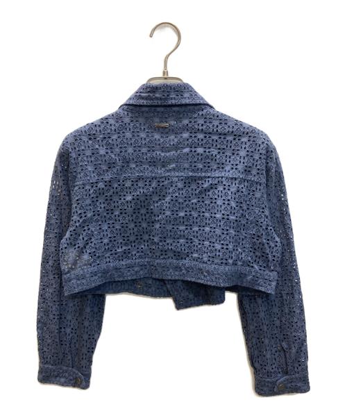 DIESEL（ディーゼル）DIESEL (ディーゼル) カットワークライダースジャケット イエロー サイズ:SIZE Sの古着・服飾アイテム
