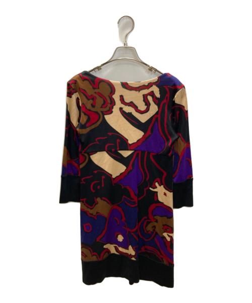 DIANE VON FURSTENBERG（ダイアンフォンファステンバーグ）DIANE VON FURSTENBERG (ダイアンフォンファステンバーグ) シルクジャージワンピース マルチカラー サイズ:SIZE 2の古着・服飾アイテム
