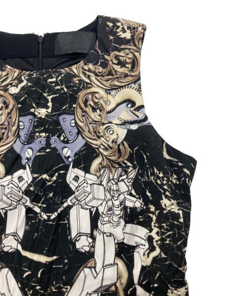 philipp plein（フィリッププレイン）philipp plein (フィリッププレイン) 総柄ワンピース ブラック サイズ:Lの古着・服飾アイテム