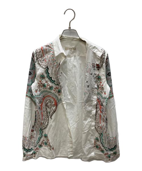 ETRO（エトロ）ETRO (エトロ) ペイズリー柄プリントシャツ ホワイト サイズ:40の古着・服飾アイテム
