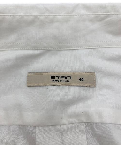 ETRO（エトロ）ETRO (エトロ) ペイズリー柄プリントシャツ ホワイト サイズ:40の古着・服飾アイテム