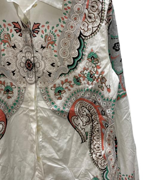 ETRO（エトロ）ETRO (エトロ) ペイズリー柄プリントシャツ ホワイト サイズ:40の古着・服飾アイテム